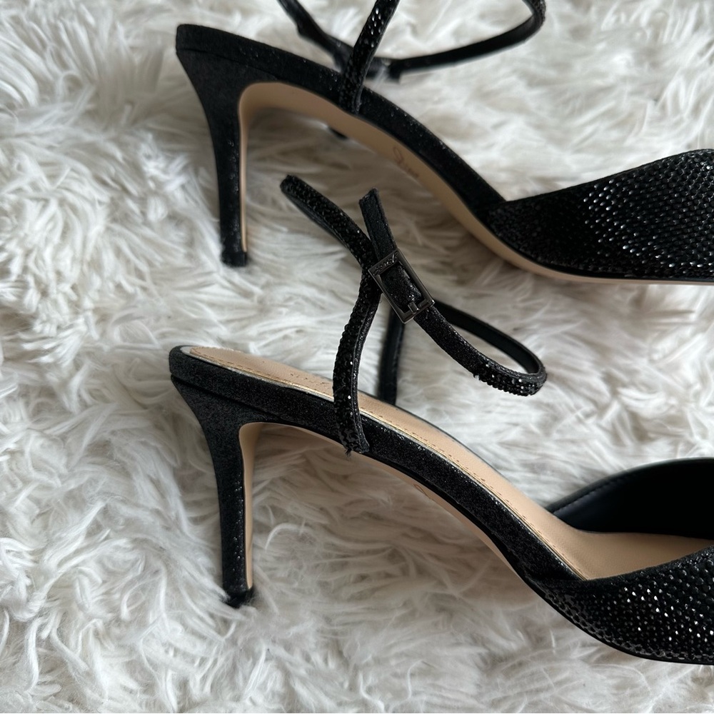 Jewel Badgley Mischka Georgina Pumps Black New Size 7 - Picture 7 of 9